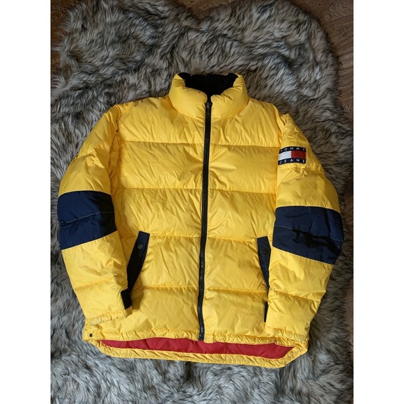 Tommy Hilfiger Other - Vintage yellow 90s Tommy Hilfiger puffer jacket